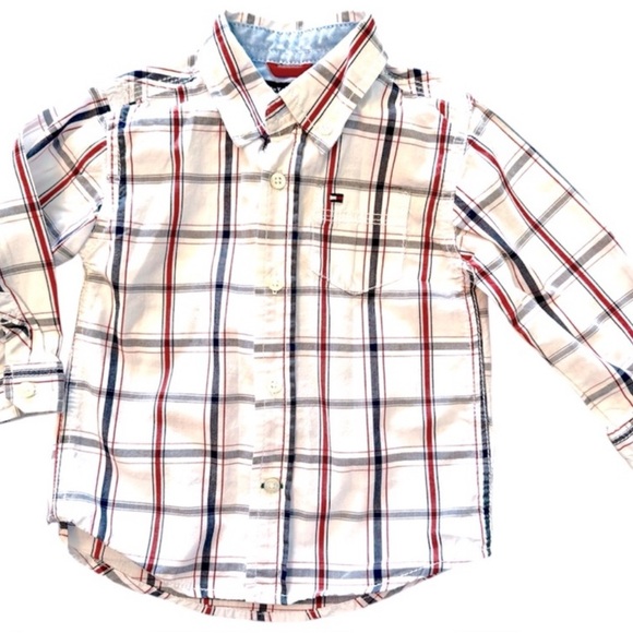 Janie and Jack & Tommy Hilfiger Boys Bundle Long Sleeve Shirts Size 12-18 months - Picture 2 of 9